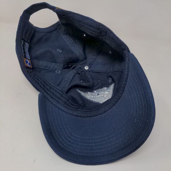 Newhattan Men's Slideback Hat Blue OSFA Embroidered Saints Logo 100% Cotton - Picture 6 of 7